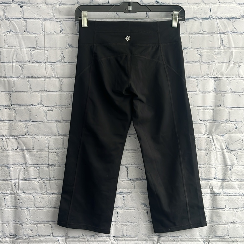 Athleta Black Cropped wide leg Leggings yoga woman’s size small - Picture 6 of 6
